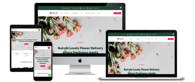 nairobi lovely flower delivery website built by Digital Rise