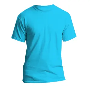 Teal Blue Round Neck T-Shirt